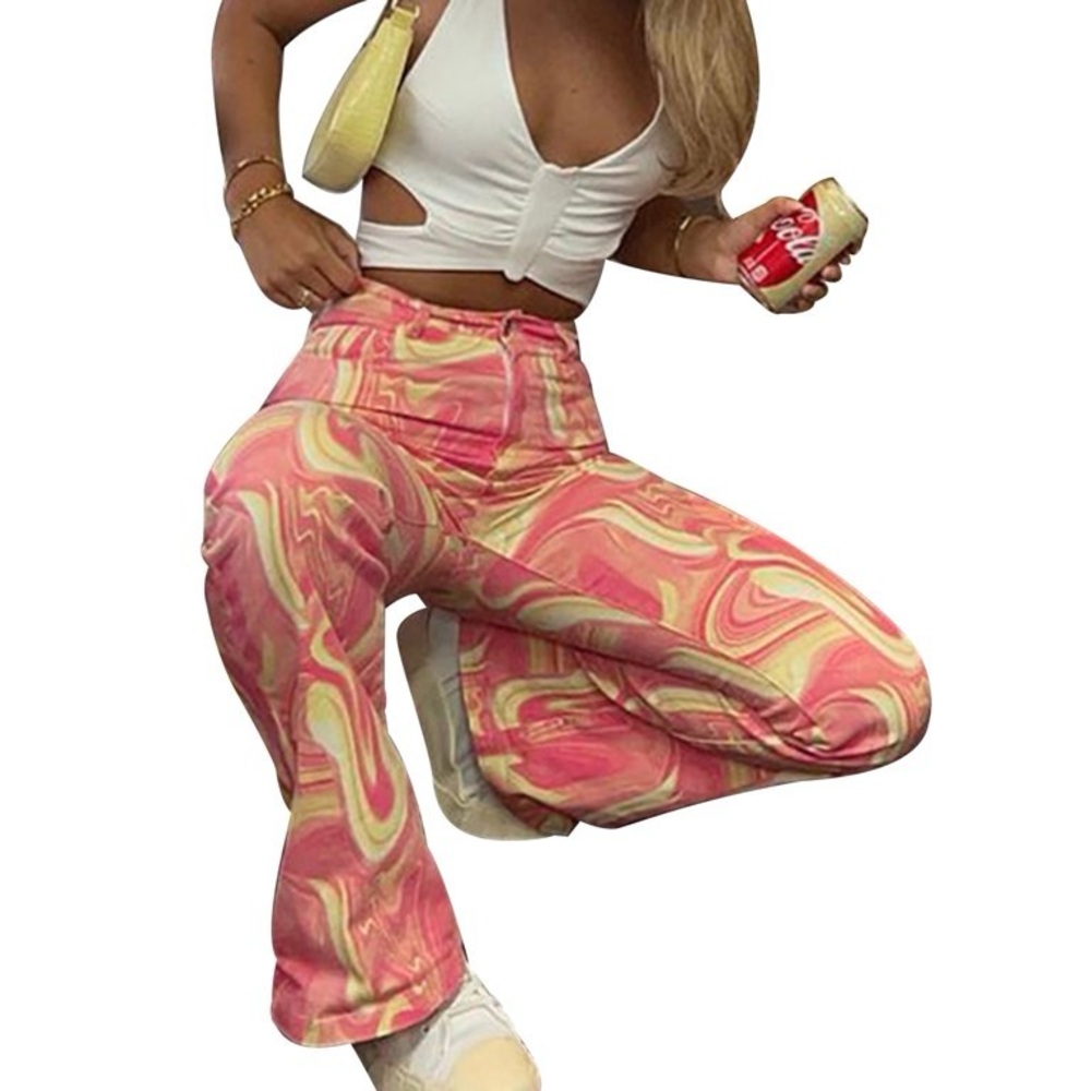 Strawberry Vanilla Flare Pants